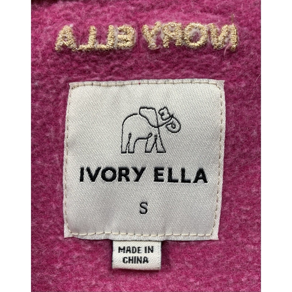 Ivory Ella Mauve & Purple Elephant Sweatshirt Women's Size Small - 237 - Picture 5 of 11
